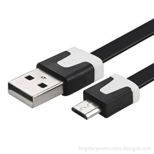 Flat Noodle Micro USB Charger Cable for Samsung Galaxy S2/S3/S4/S5 i9300, Colorful, Different Length